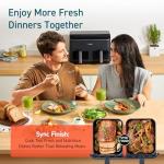 COSORI 9-Qt Dual Basket Air Fryer: Large, 8-in-1