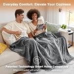 Beautyrest Reversible Sherpa Electric Blanket, Zero EMF, Multi Heat Setting