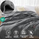 Beautyrest Reversible Sherpa Electric Blanket, Zero EMF, Multi Heat Setting