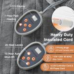 Beautyrest Reversible Sherpa Electric Blanket, Zero EMF, Multi Heat Setting