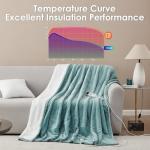 EHEYCIGA Electric Heated Blanket Twin - 5 Heating Levels