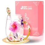 Enamel Glass Tea Cup for Women - Gift Idea