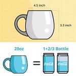 LIFVER Jumbo Ceramic Coffee Mugs Set of 4