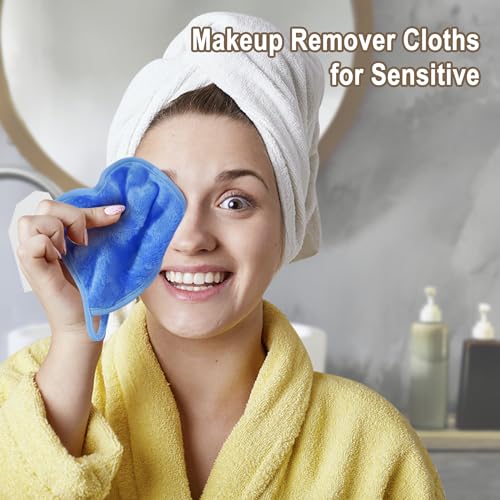 12 Pack Eco-Friendly Makeup Remover Cloth Set