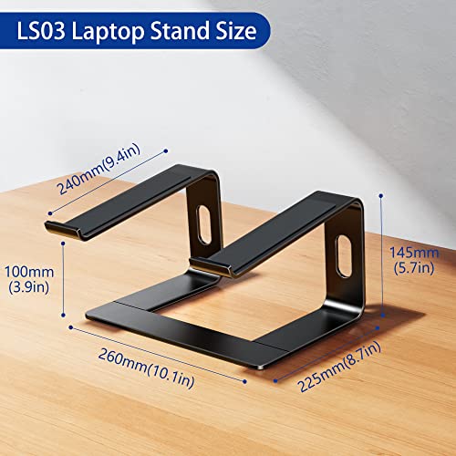 BESIGN LS03 Aluminum Laptop Stand, Ergonomic Riser Holder