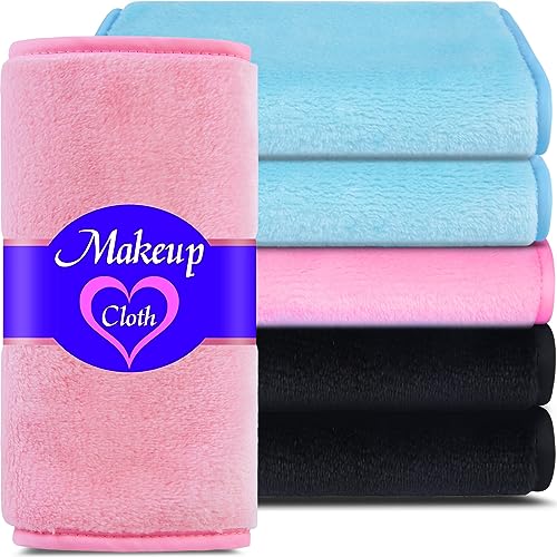 Makeup Remover Towel (6 Pack), Reusable Microfiber Cloth