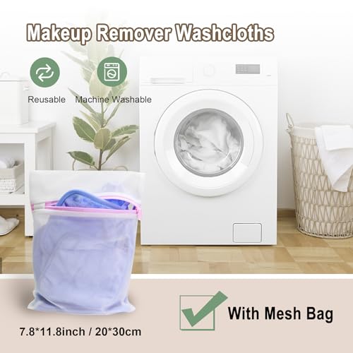 12 Pack Eco-Friendly Makeup Remover Cloth Set