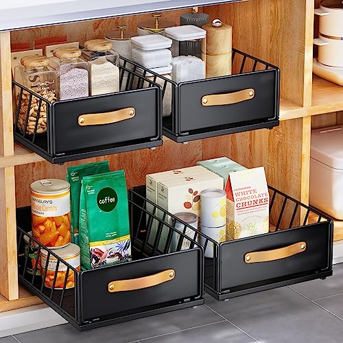 Adhesive Cabinet Organizer: Heavy Duty Pantry Shelves Drawer