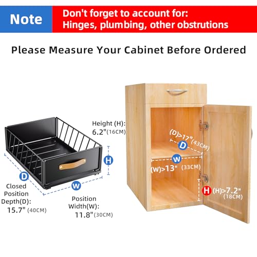 Adhesive Cabinet Organizer: Heavy Duty Pantry Shelves Drawer