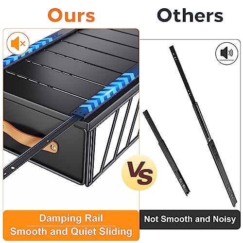 Adhesive Cabinet Organizer: Heavy Duty Pantry Shelves Drawer