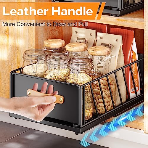 Adhesive Cabinet Organizer: Heavy Duty Pantry Shelves Drawer