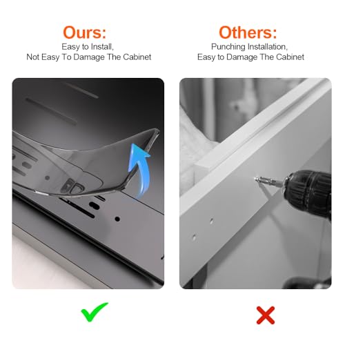 Carbon Steel Pull-Out Cabinet Organizer, Pantry Storage Shelves