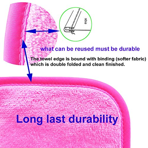 Makeup Remover Towel (6 Pack), Reusable Microfiber Cloth