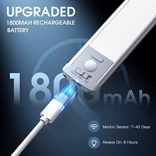 Rechargeable Motion Sensor Closet Lights, 2 Pack