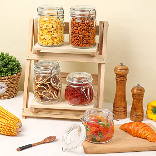 6-Piece Airtight Glass Canister Set for Kitchen Storage