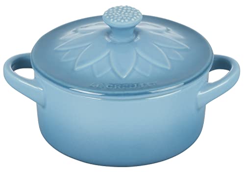 Le Creuset Mini Round Cocotte with Flower Lid