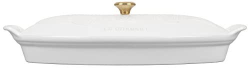 Le Creuset Oval Fish Baker in White, 1.7qt