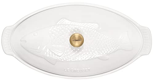 Le Creuset Oval Fish Baker in White, 1.7qt