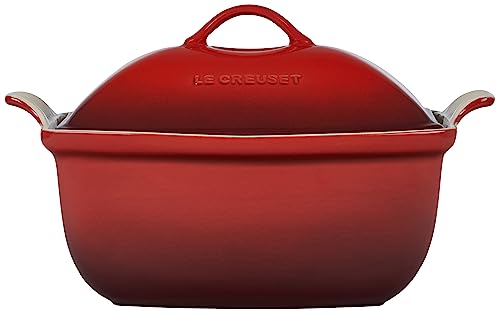 Le Creuset Stoneware Deep Baker with Lid, 4.5 qt