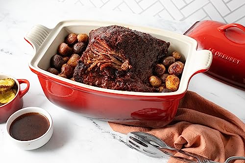 Le Creuset Stoneware Deep Baker with Lid, 4.5 qt
