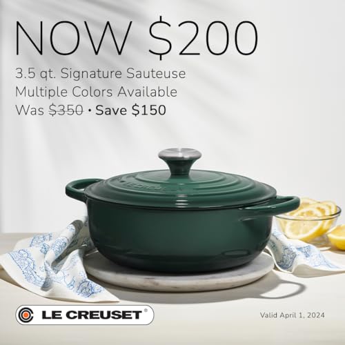 Le Creuset Signature Sauteuse Oven, 3.5 qt., Cerise