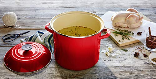 Le Creuset Cerise Stockpot, 10 qt