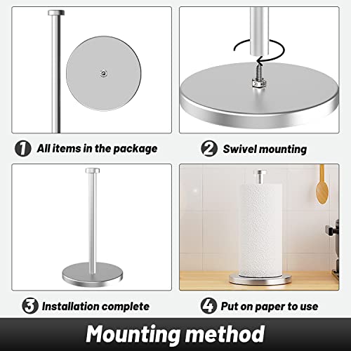 Stainless Steel Paper Towel Holder Stand for Kitchen/Home