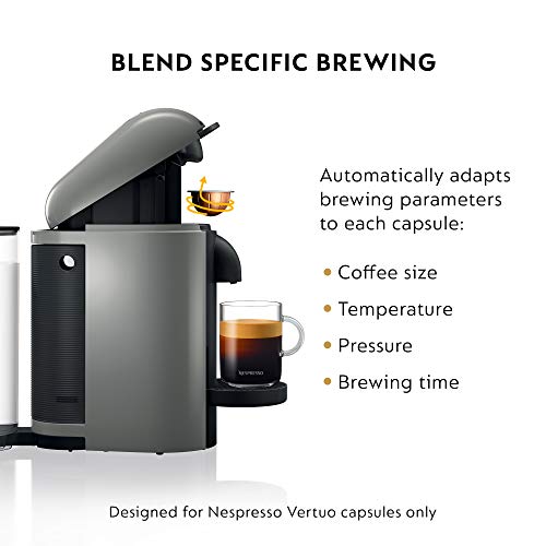 Breville Nespresso VertuoPlus Coffee & Espresso Machine, Grey