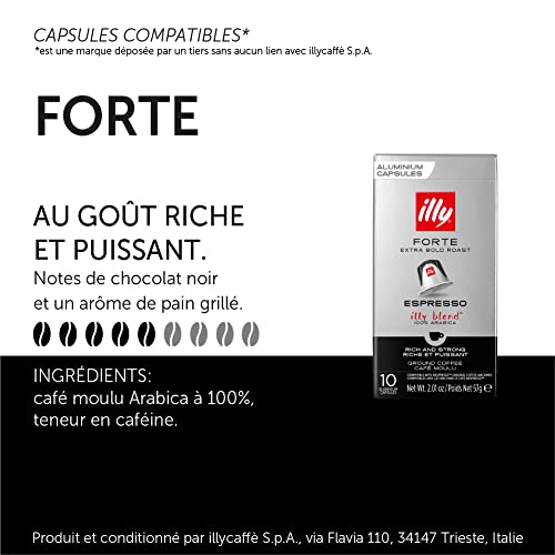 Illy Forte Espresso Coffee Capsules - 100 total