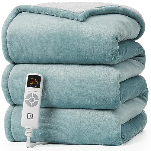 EHEYCIGA Electric Heated Blanket Twin - 5 Heating Levels