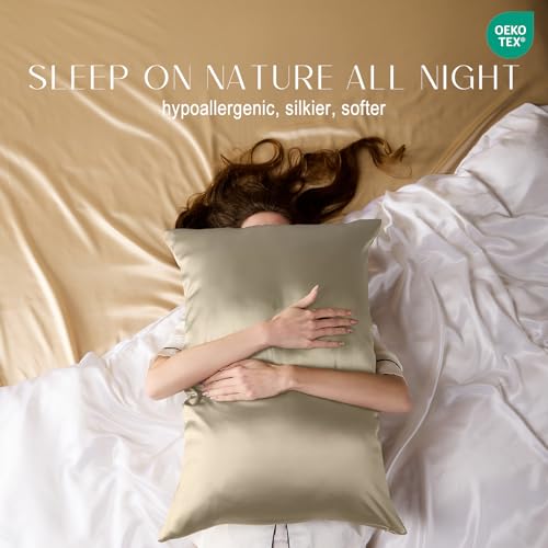 ZIMASILK Pure Mulberry Silk Pillowcase for Hair/Skin, 1pc