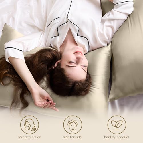 ZIMASILK Pure Mulberry Silk Pillowcase for Hair/Skin, 1pc