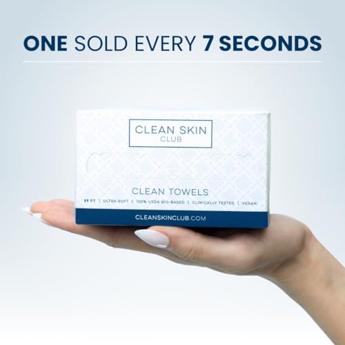 Clean Skin Club Face Towels, Disposable, 100% Biobased