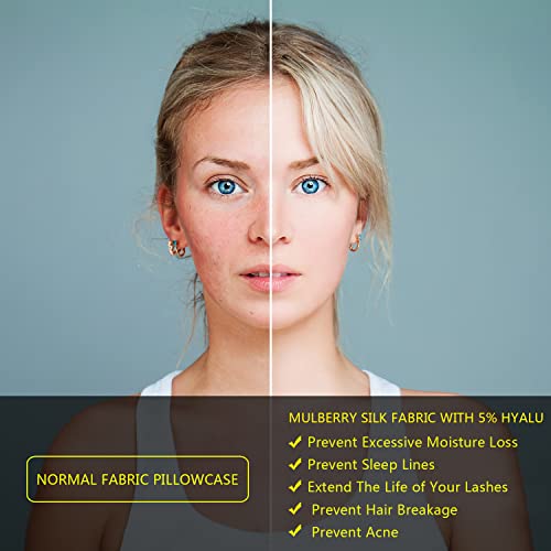 Mulberry Silk Pillowcase for Hair and Skin, Standard Size