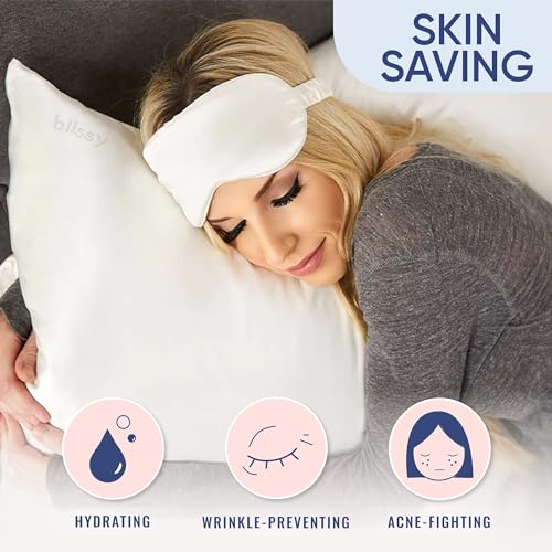 Luxurious Blissy Silk Pillowcase - Silk for Hair & Skin