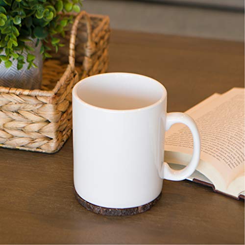 Serami 28oz White Ceramic Big Coffee Mugs (2 pack)