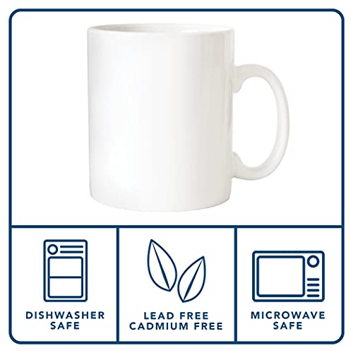 Serami 28oz White Ceramic Big Coffee Mugs (2 pack)