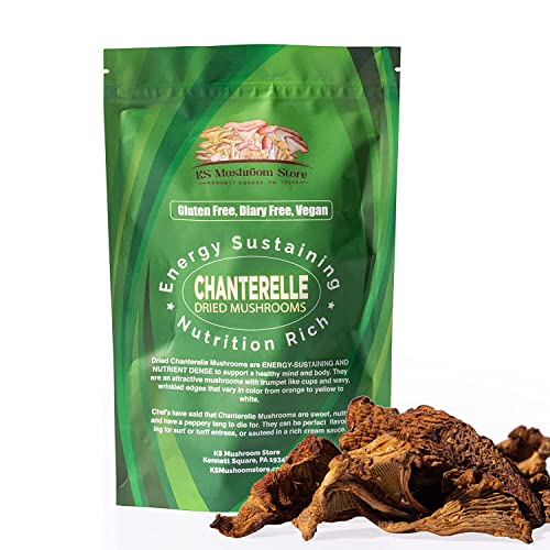 Dried Chanterelle Mushrooms - Whole for Cooking - 2oz