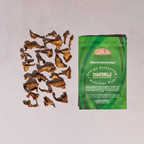 Dried Chanterelle Mushrooms - Whole for Cooking - 2oz