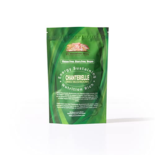 Dried Chanterelle Mushrooms - Whole for Cooking - 2oz