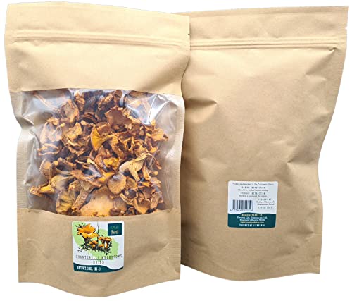 Dried Chanterelle Mushrooms, 3 oz - Forest Food