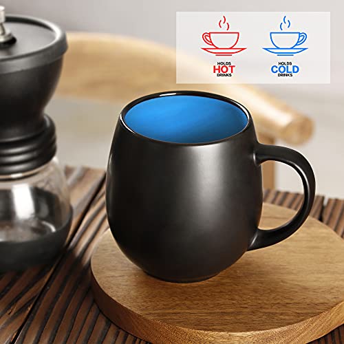 Vivimee 4 Pack Large Ceramic Coffee Mug Sets