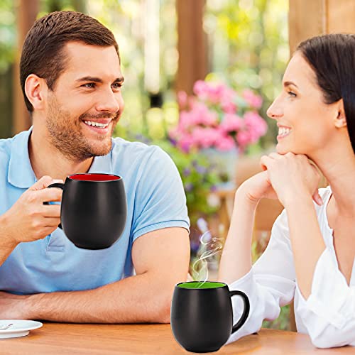 Vivimee 4 Pack Large Ceramic Coffee Mug Sets