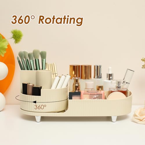 Rotating Cosmetic Organizer for Vanity with Large Capacity