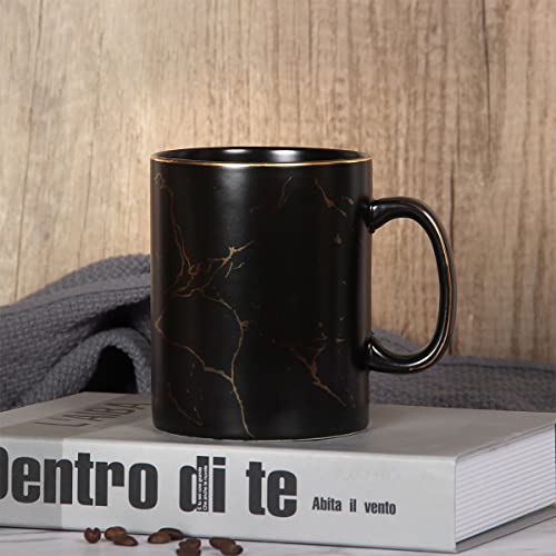24 oz Oversized Ceramic Black Coffee Mug
