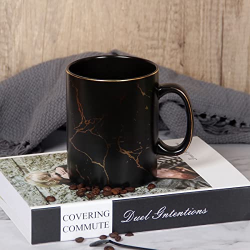 24 oz Oversized Ceramic Black Coffee Mug