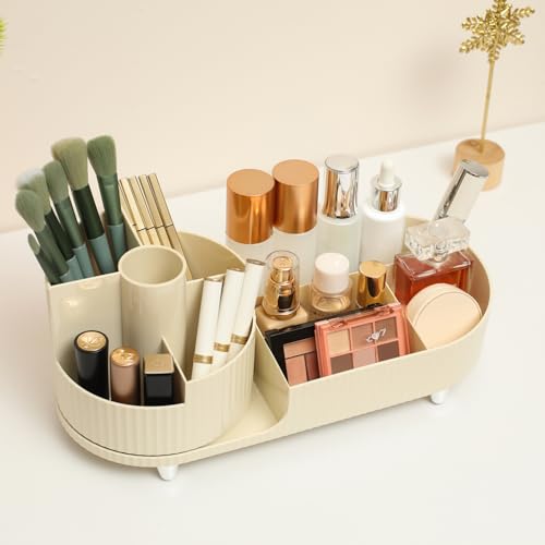 Rotating Cosmetic Organizer for Vanity with Large Capacity