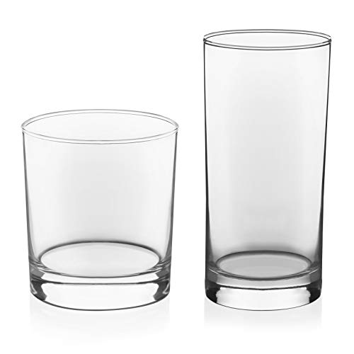 Libbey Province Tumbler and Rocks Glass Drinkware Set