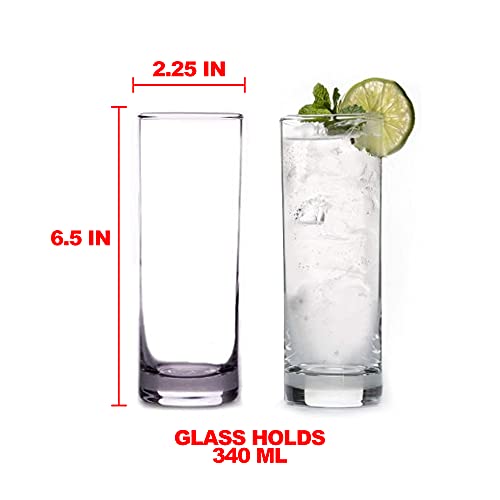 LEMONSODA Elegant Highball Glass Set - Set of 6