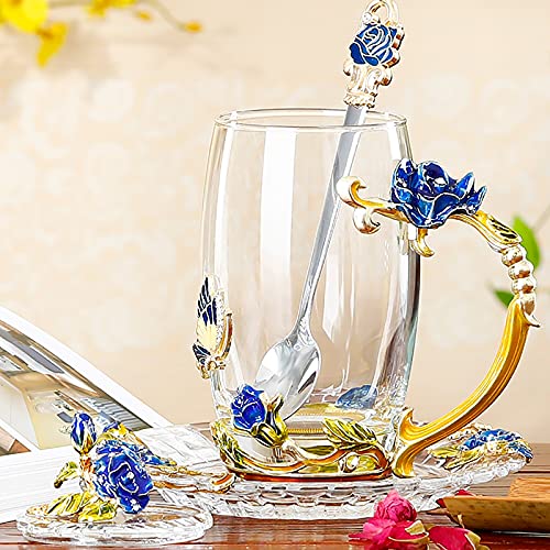 Vivimee 2 Pack Tea Cups with Lids Set